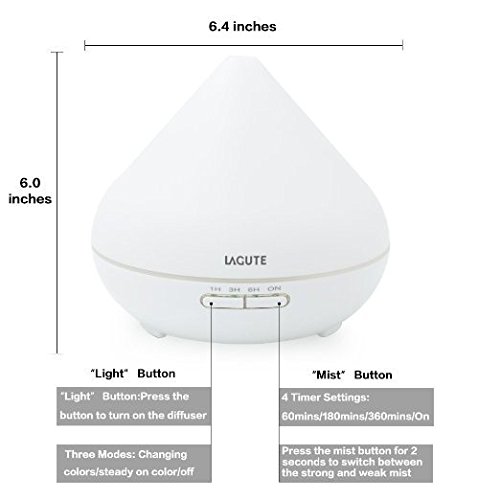 LAGUTE Dream Aromatherapy Ultrasonic Essential Oil Diffuser - Essential Oil's Tales